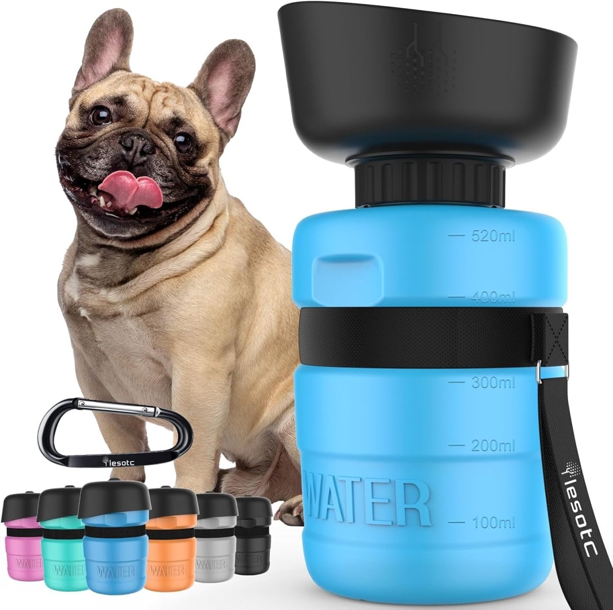 Pet Water Bottle - Dog - (Blue) - (18oz) - (While Supplies Last)