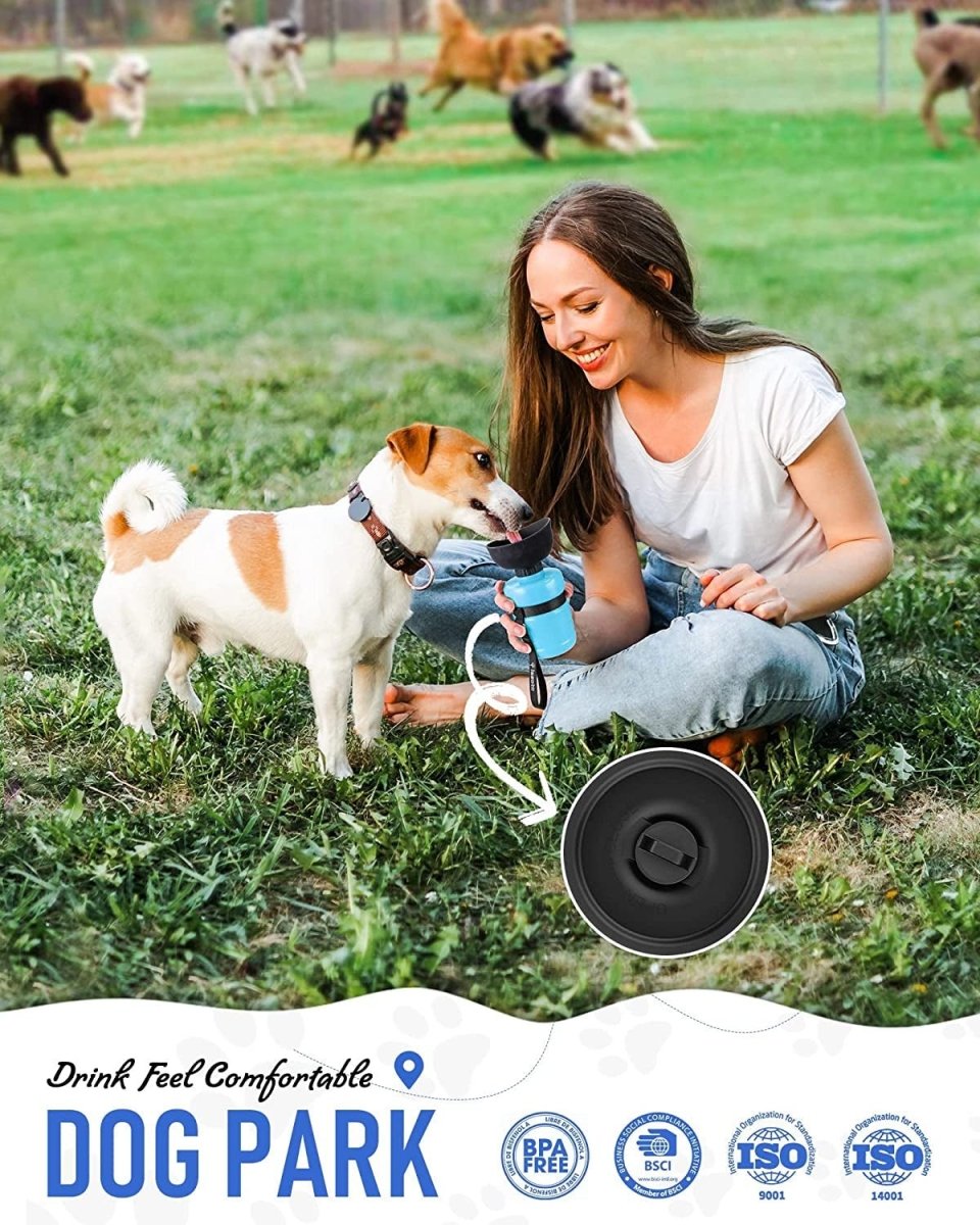 Pet Water Bottle - Dog - (Blue) - (18oz) - (While Supplies Last)