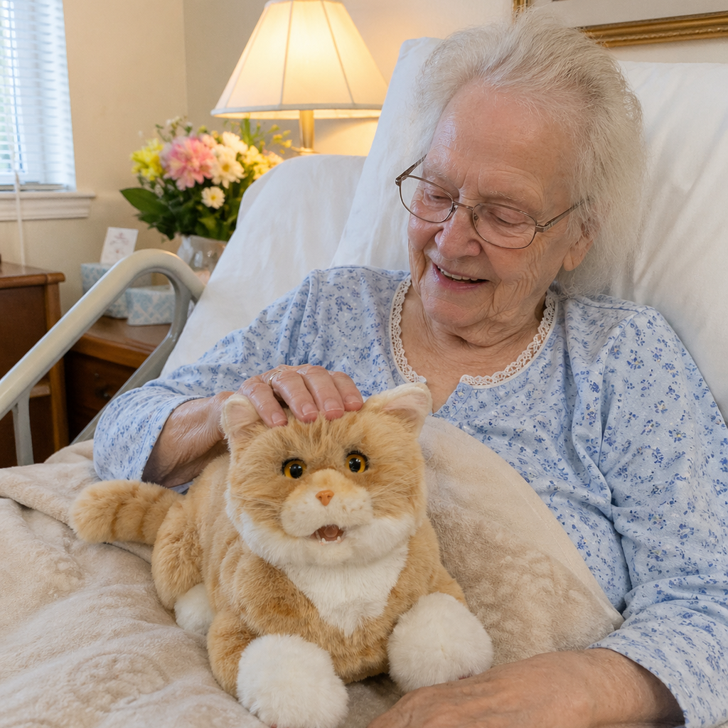 Interactive Lifelike Robot Companion Cat - All Ages (Great for Seniors)