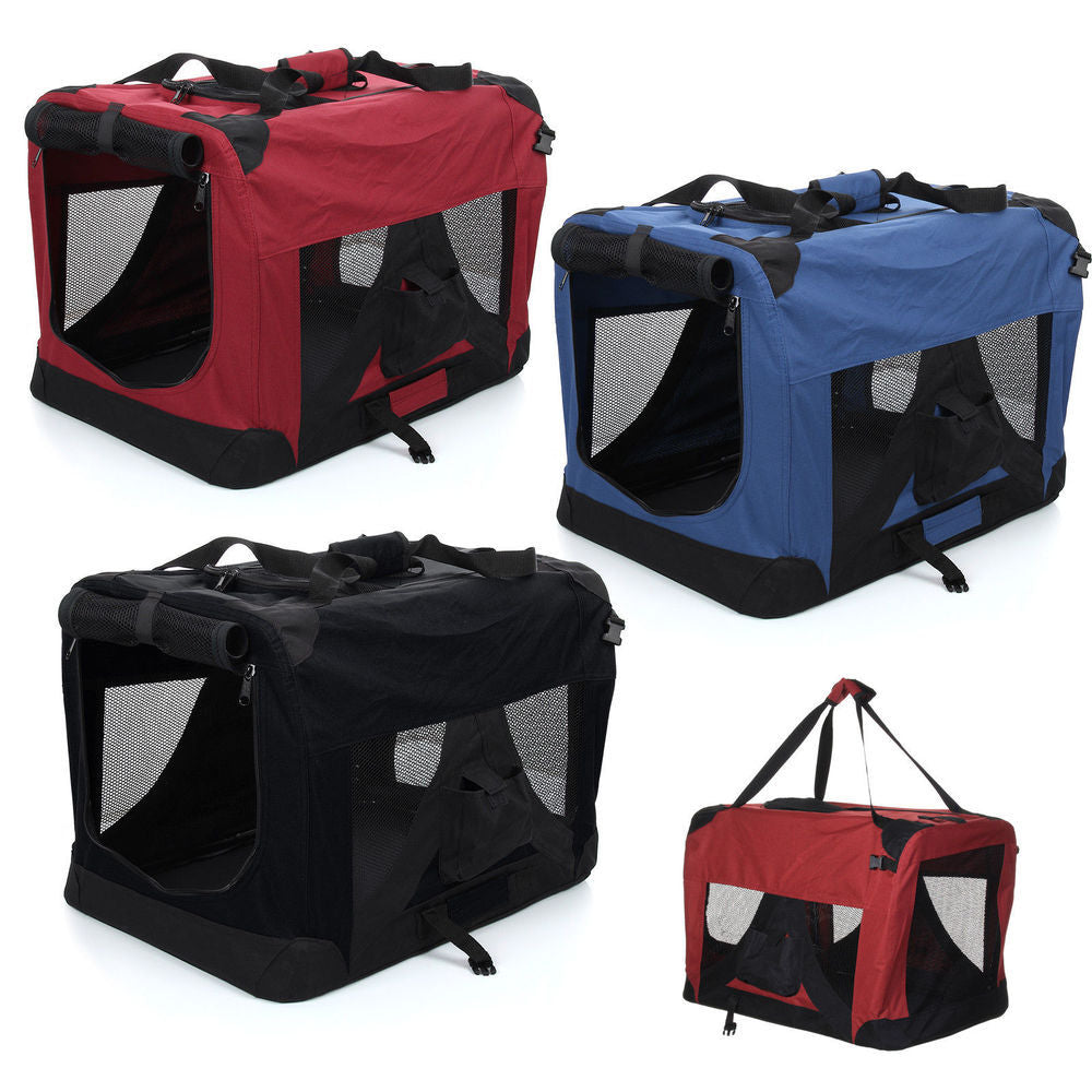 Travel Pet Carrier - Dog - (Foldable) - (Indoor/Outdoor) - (4 Color Options) - (S-4XL)