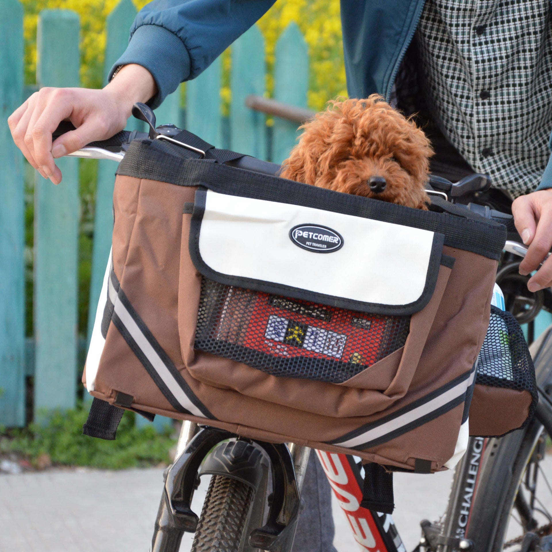 Bicycle Handlebar Pet Carrier Basket - Dog Cat - (4 Color Options)