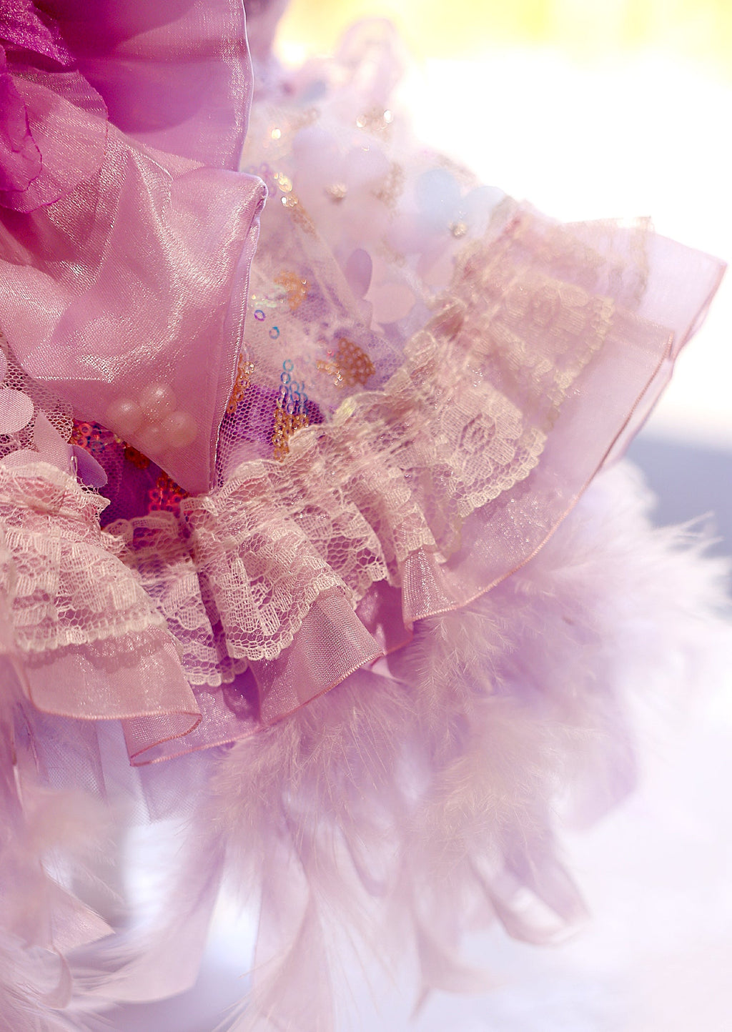 Feather Dream Princess Dress - Dog - (5 Color Options) (XS-XL) and Customizable - (While Supplies Last)