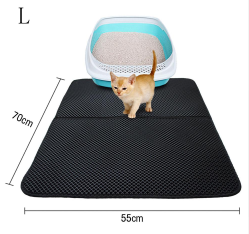 Litter Mat Keeps Paws Clean - Cat - (Black, Grey) - (XS-L) - (While Supplies Last)