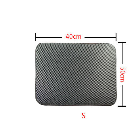 Litter Mat Keeps Paws Clean - Cat - (Black, Grey) - (XS-L) - (While Supplies Last)