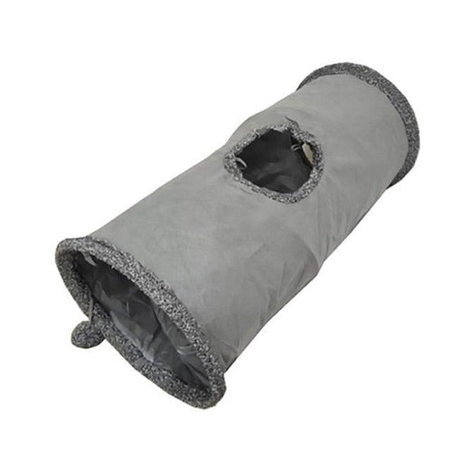 2/3/4/5 Hole Foldable Tube Toy - Cat - (Interactive) - (Crinkly Sides) - (15 Color/Style Options)