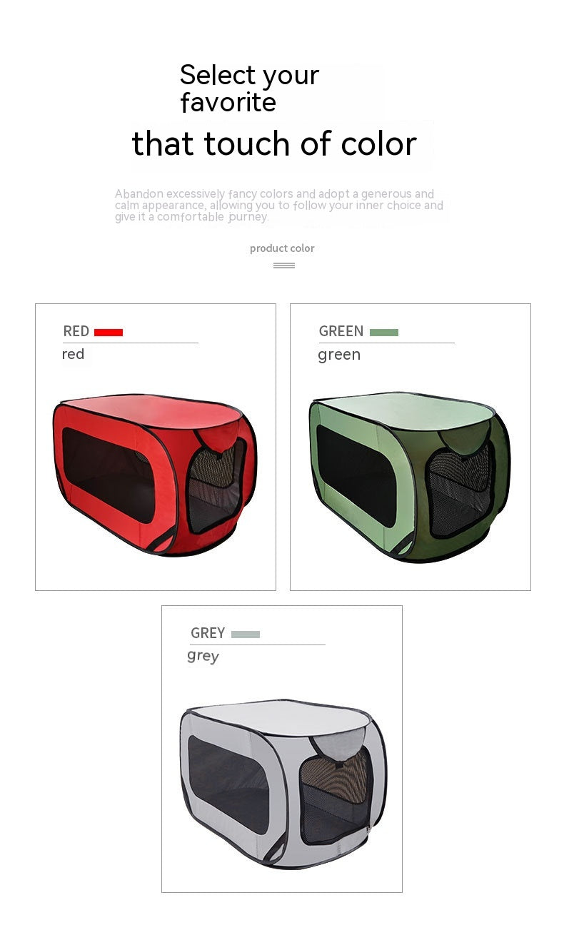 Portable Travel Pet Enclosure - Dog - (3 Color Options)