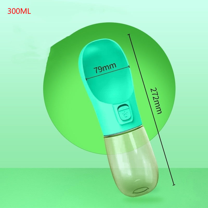 Travel Bottle with Feeder Bowl - Dog - (458 ML) - (4 Color Options)