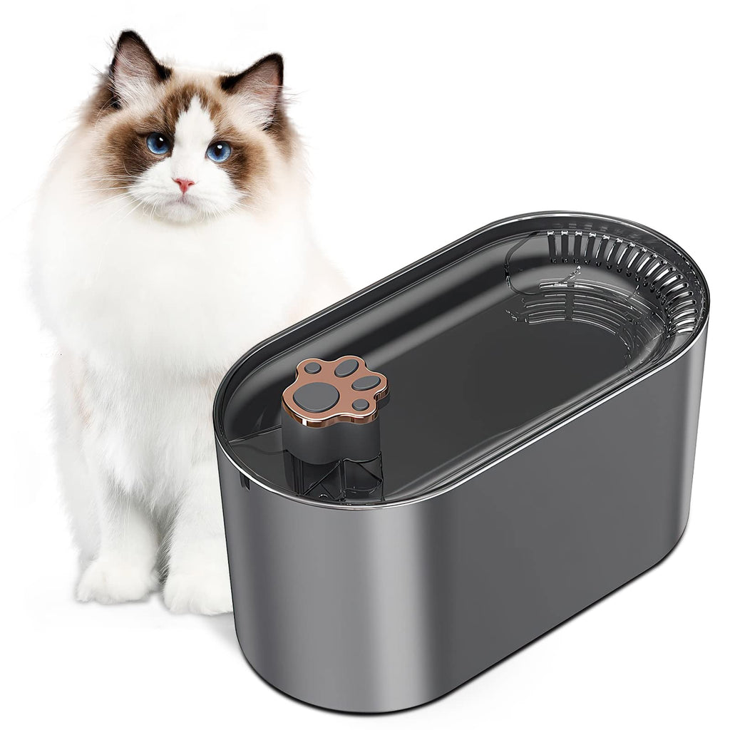 Ultra Quiet Automatic Water Fountain - Dog Cat -  (Blue, White) - (3 L) - (While Supplies Last)