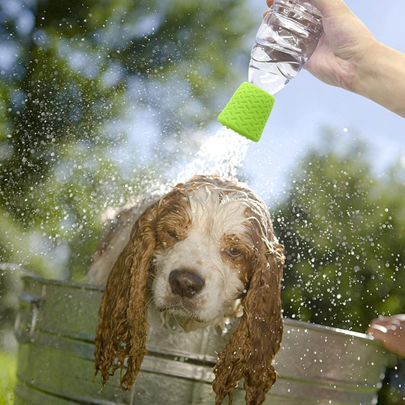 Grooming Shower Head - Dog Cat - (Silicone) - (Portable Pet Bathing) - (3 Color Options)