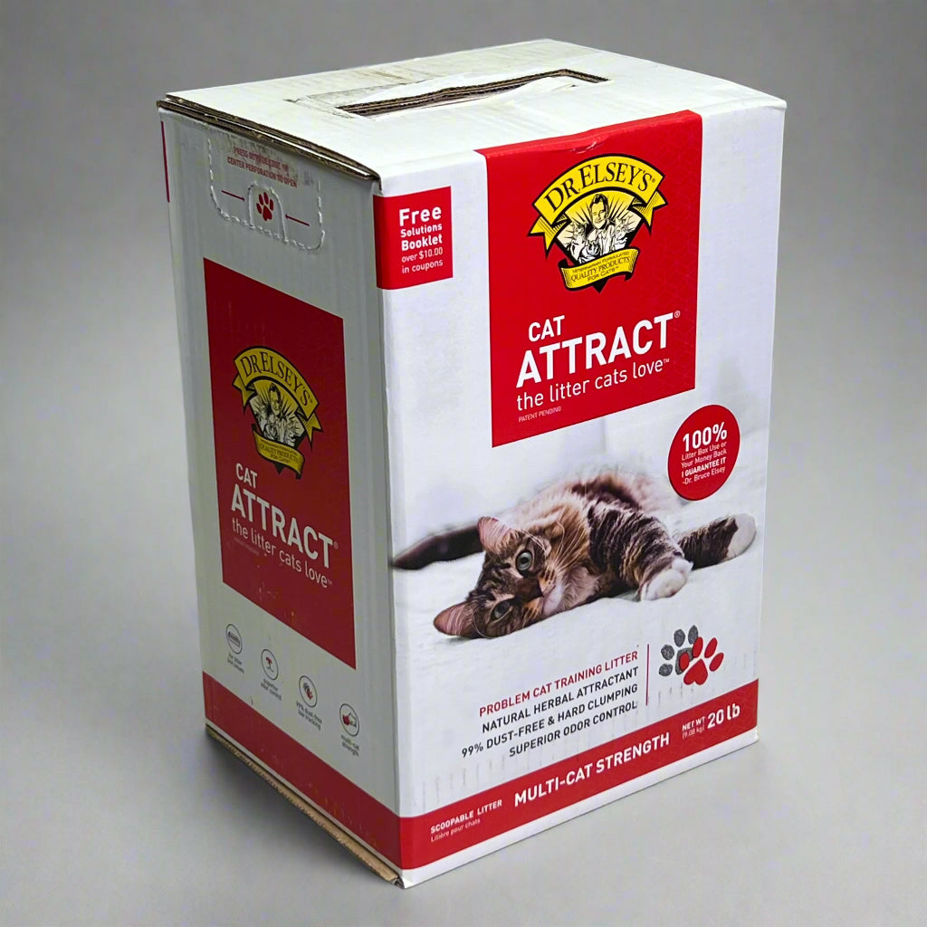 Clumping Clay Litter - (Cat Attract) - (Dr. Elsey's) - (20 lb bag) - (While Supplies Last)