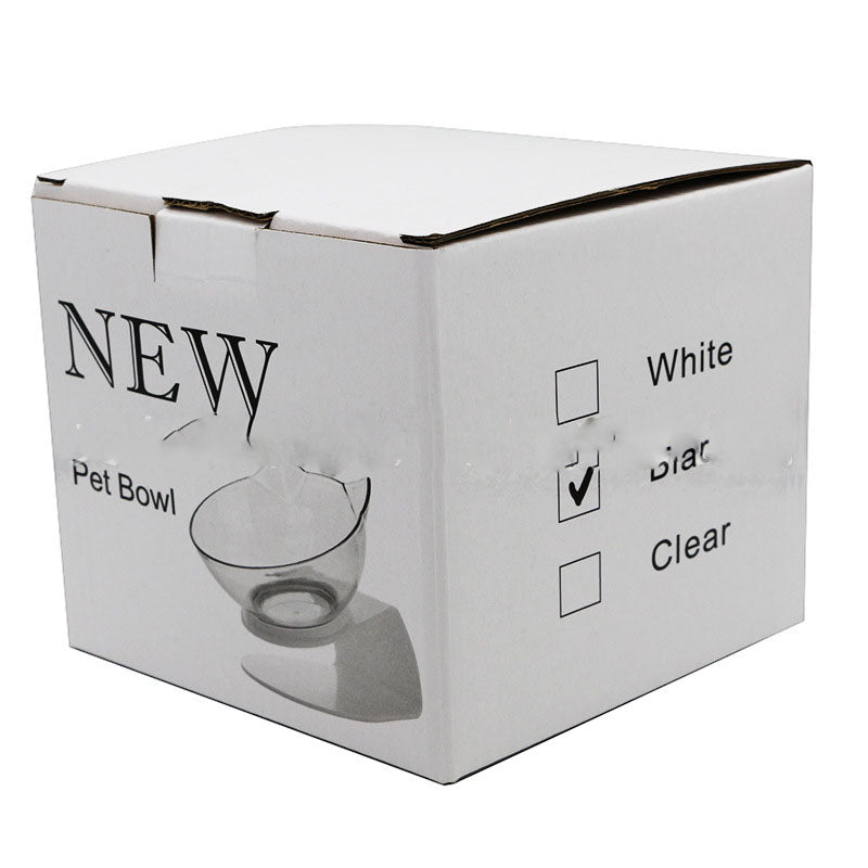 Non-Slip Elevated One Base Dual Cat Bowls - (25 Color/Style Options)