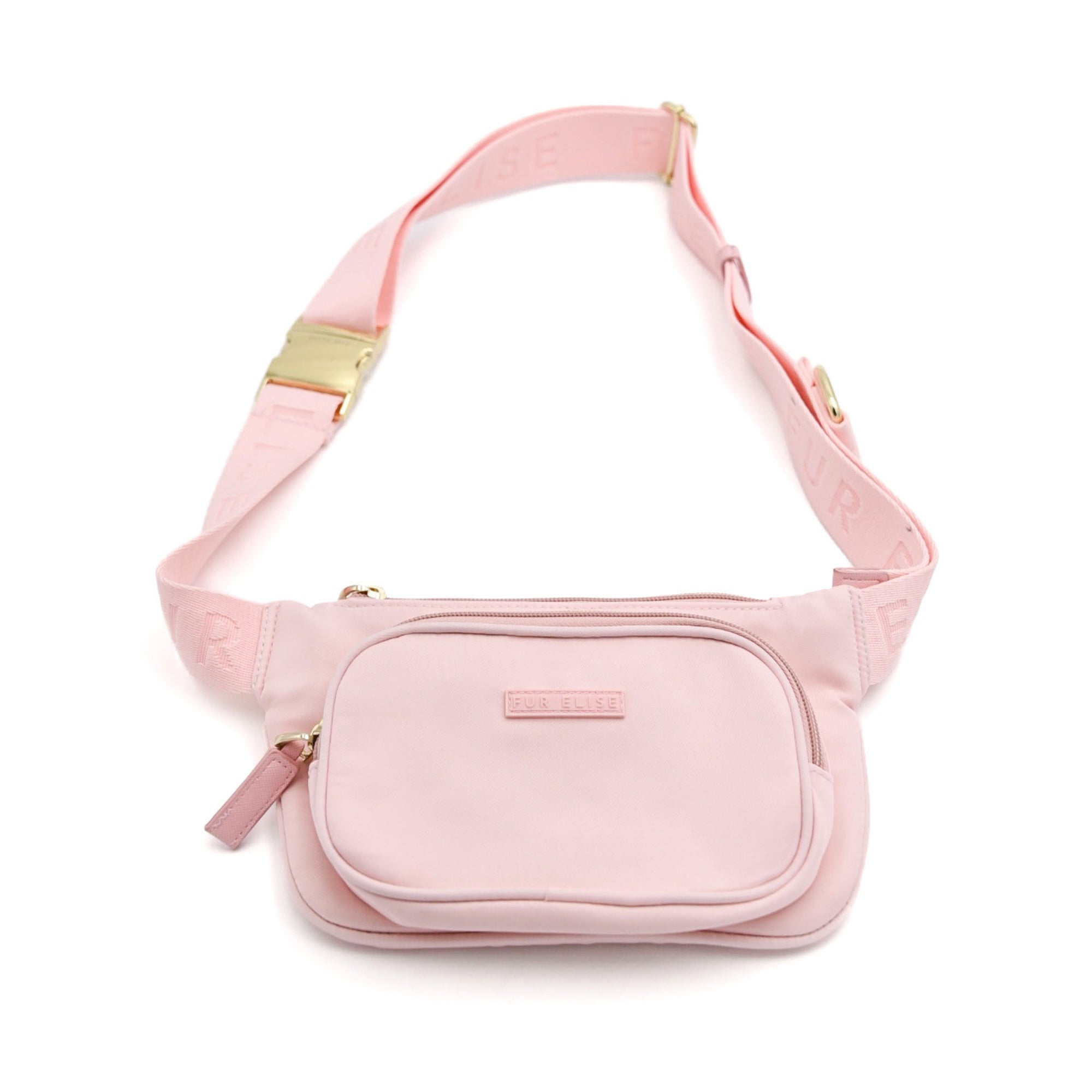 Dog Walking Fanny Pack, Poo Bags Pouch - (Rose Pink) - Dog