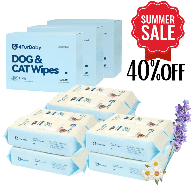 Grooming Wipes - Dog Cat - (Plant-Based) - (Hypoallergenic) - (5 Count Options) - (4FurBaby)