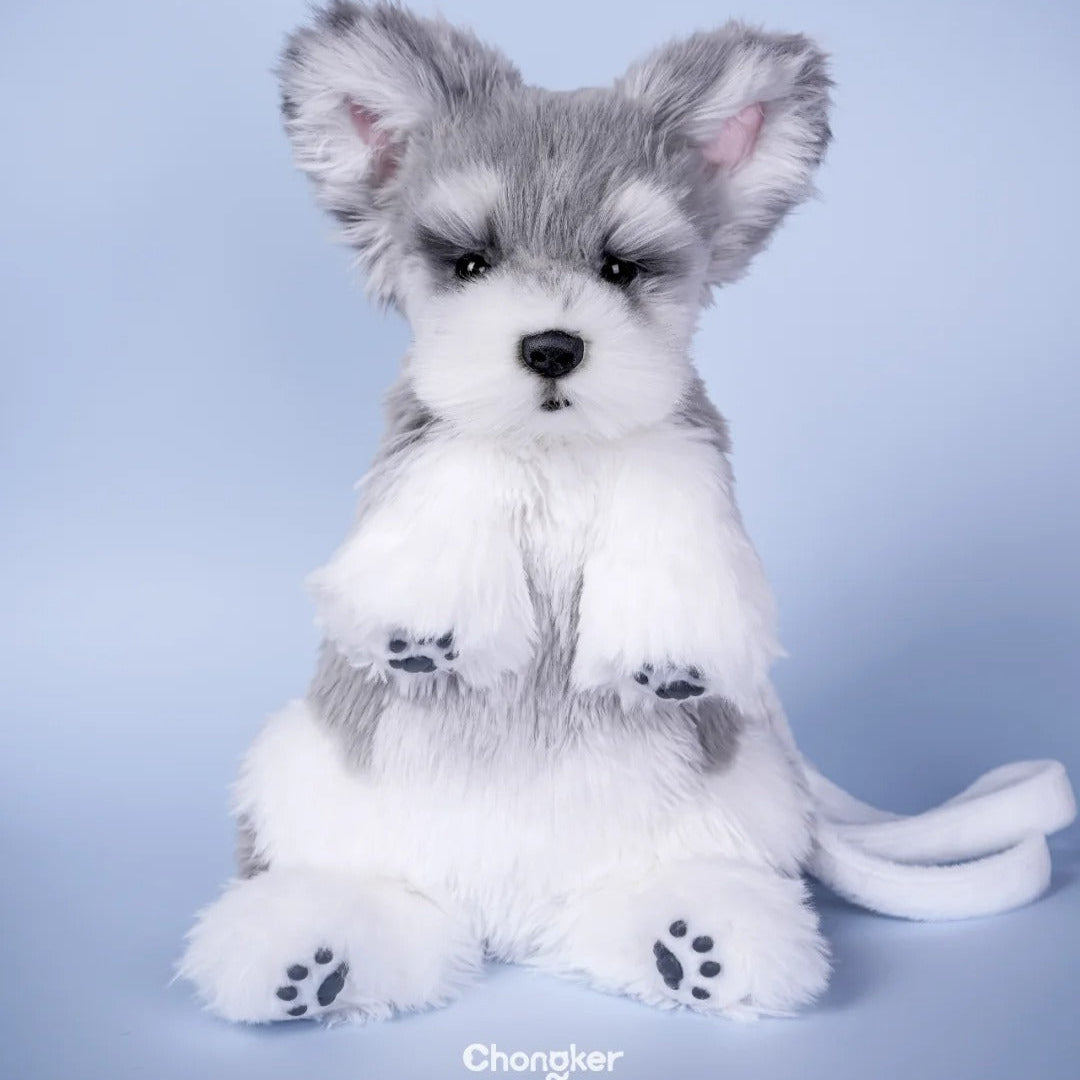 Schnauzer Plush Dog or Use as a Backpack – Fashion Statement Piece