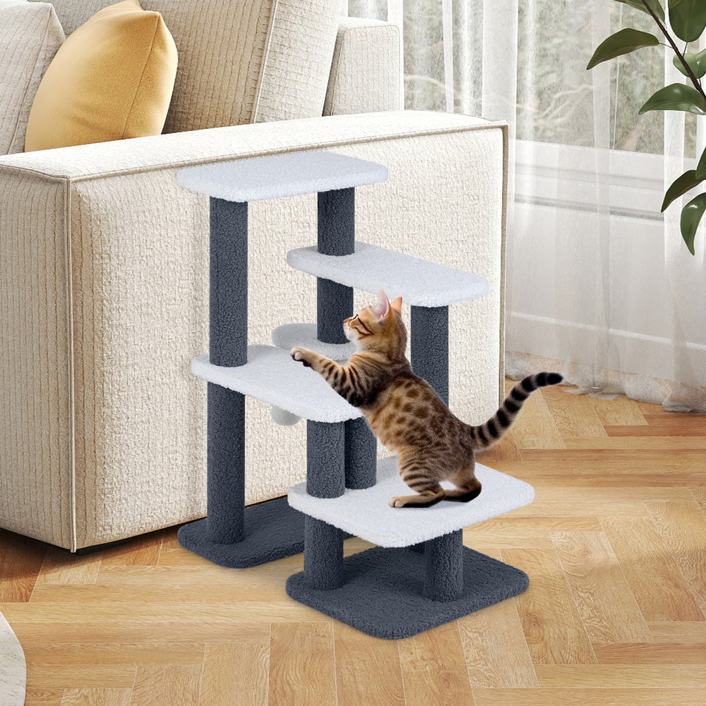 2-in-1 Cat Stairs and Cat Tree Tower ...