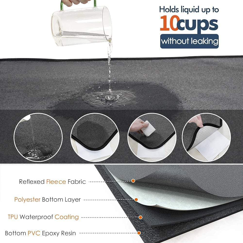 Non-Slip 4-Layer Pee Pad - Dog - (Potty Training) - (Comfortable) - (72x72 in) - (Washable) - (Grey) - (While Supplies Last)