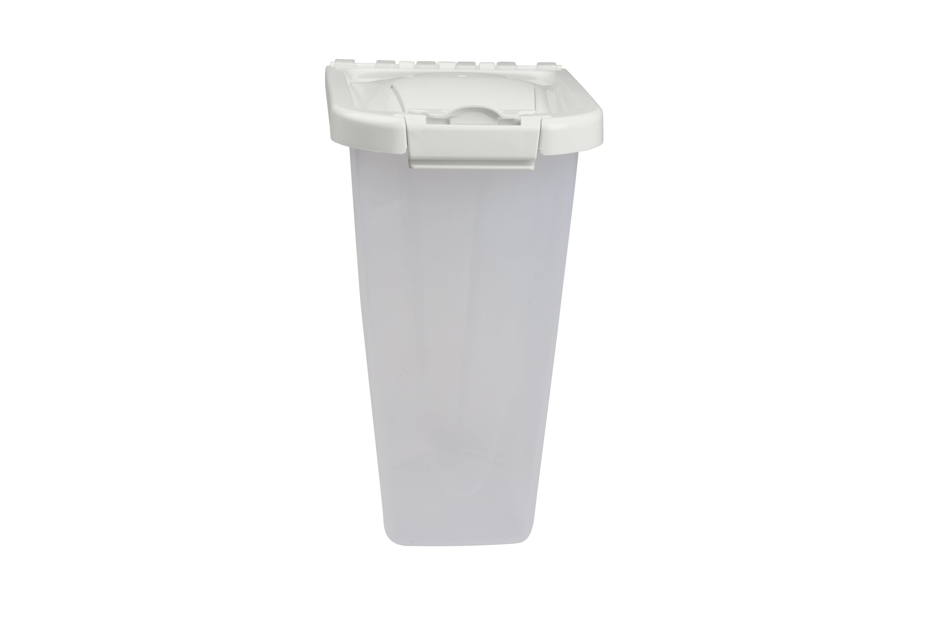 Storage Bin and Food Dispenser - Dog Cat- (4lb) - (White) - (While Supplies Last)