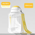 Large Capacity Travel Water Cup and Food Bowl - Dog - (3 Color Options) - (1000-1500 ML Water) (300 g Food)