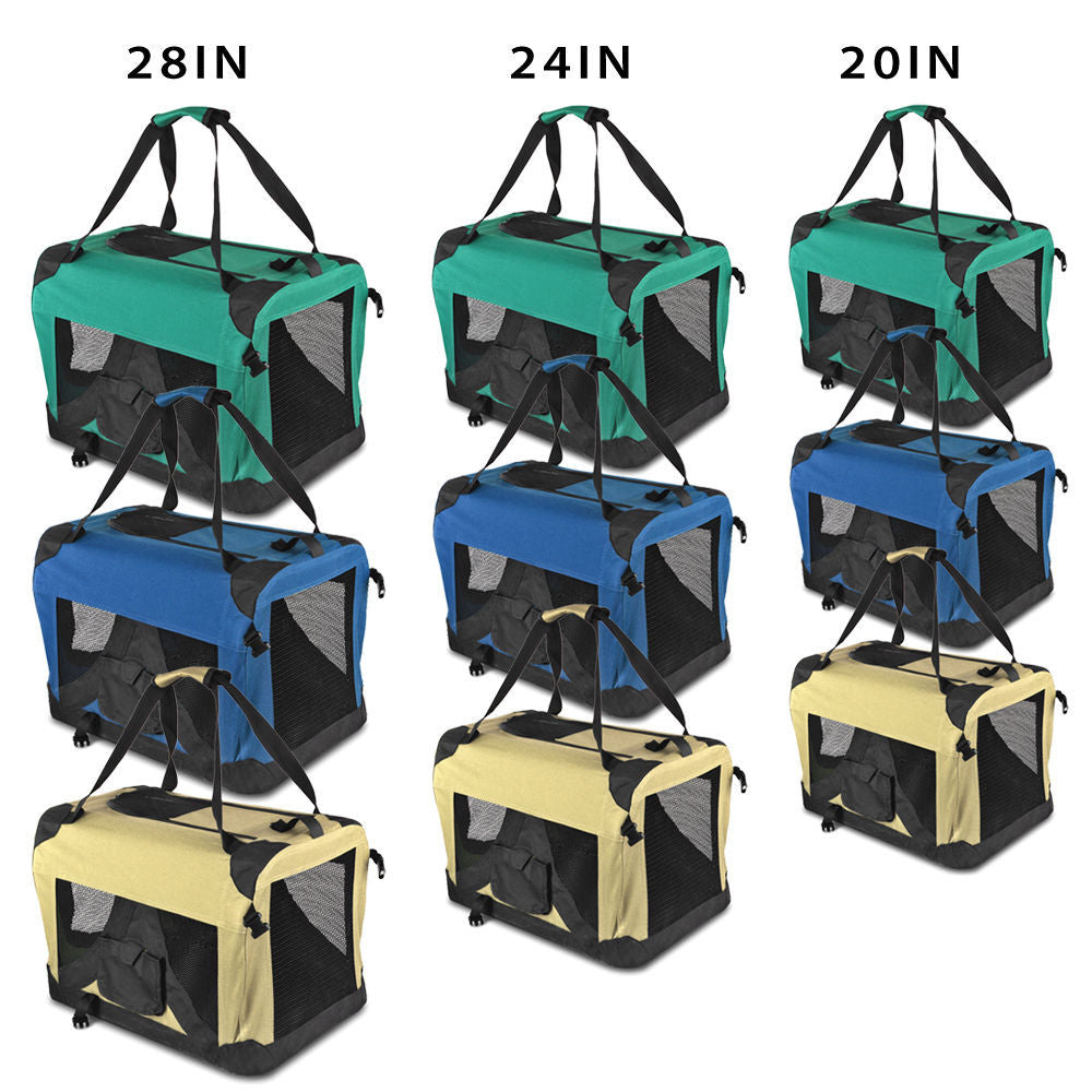 Travel Pet Carrier - Dog - (Foldable) - (Indoor/Outdoor) - (4 Color Options) - (S-4XL)