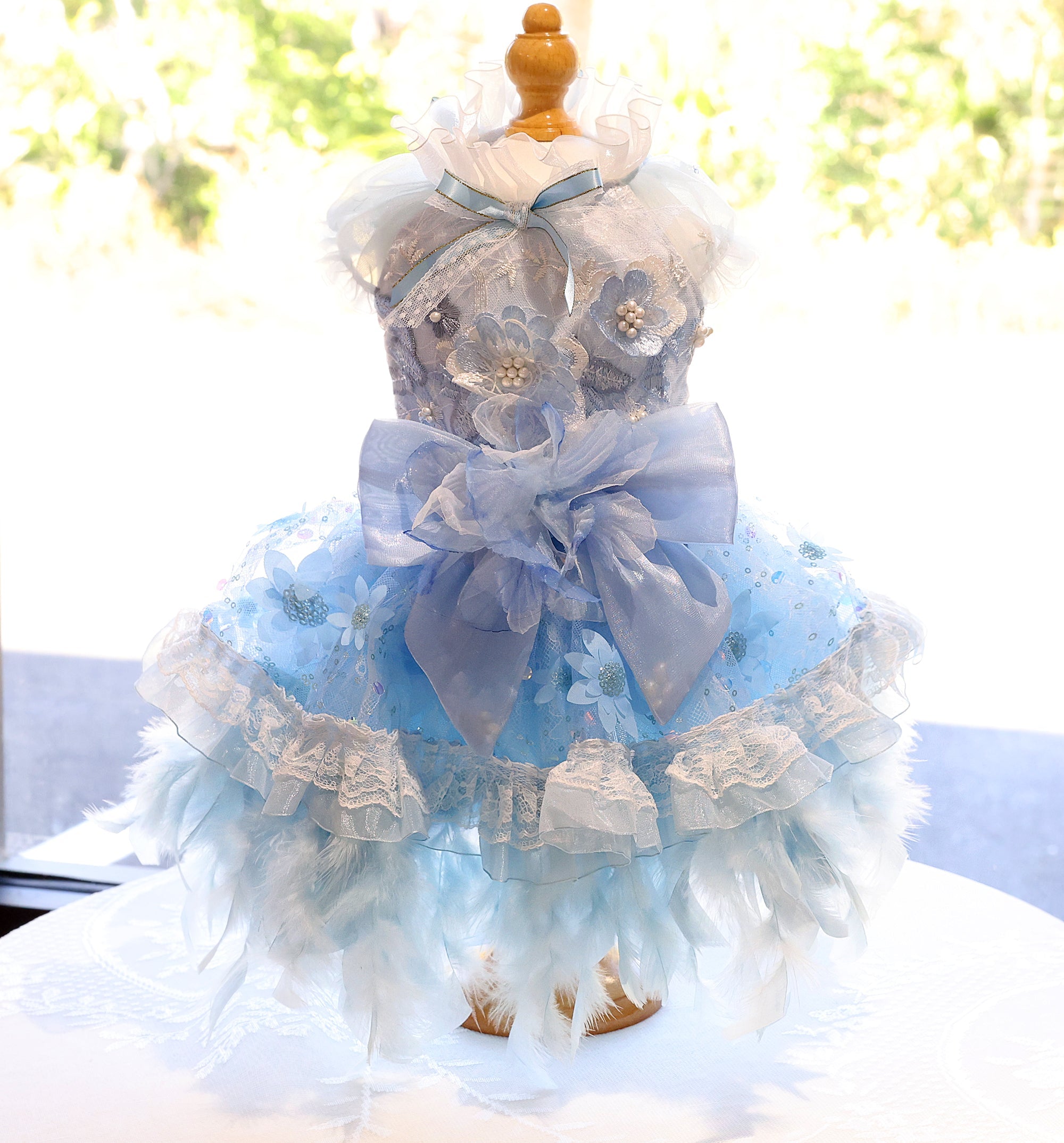 Feather Dream Princess Dress - Dog - (5 Color Options) (XS-XL) and Customizable - (While Supplies Last)