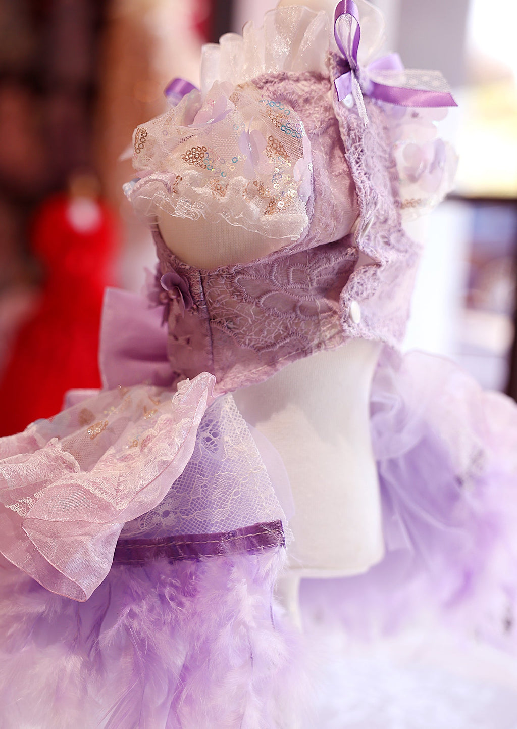 Feather Dream Princess Dress - Dog - (5 Color Options) (XS-XL) and Customizable - (While Supplies Last)