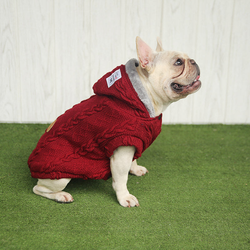 Fleece Sweater Jacket - Dog Cat - (Wine Red, Navy Blue) - (S-XXL) - (While Supplies Last)