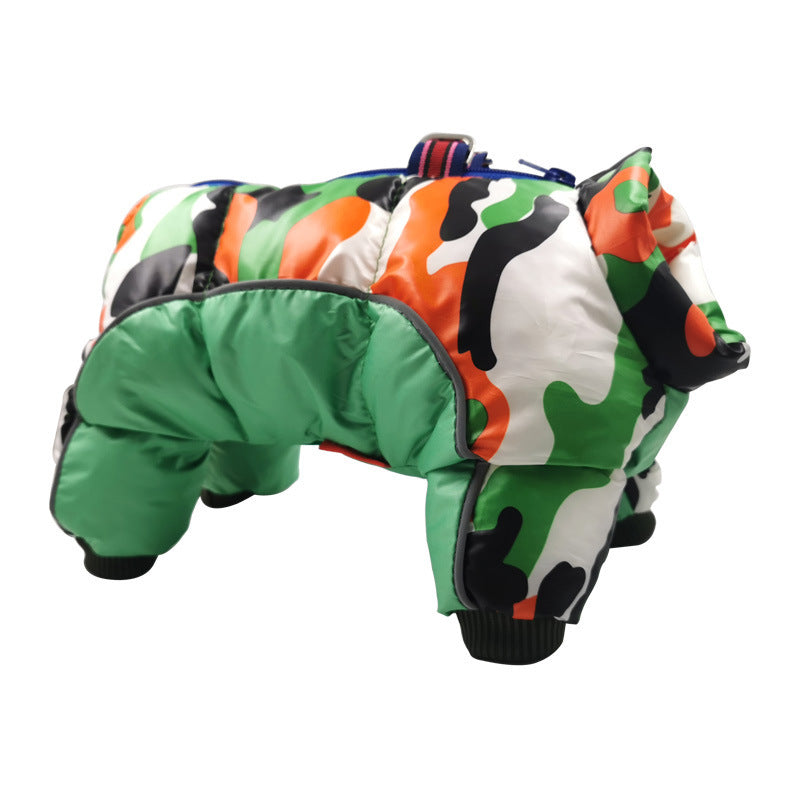 Warm and Casual Camouflage Jacket - Dog - (10 Color/Design Options) - (10-26)