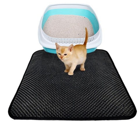 Litter Mat Keeps Paws Clean - Cat - (Black, Grey) - (XS-L) - (While Supplies Last)