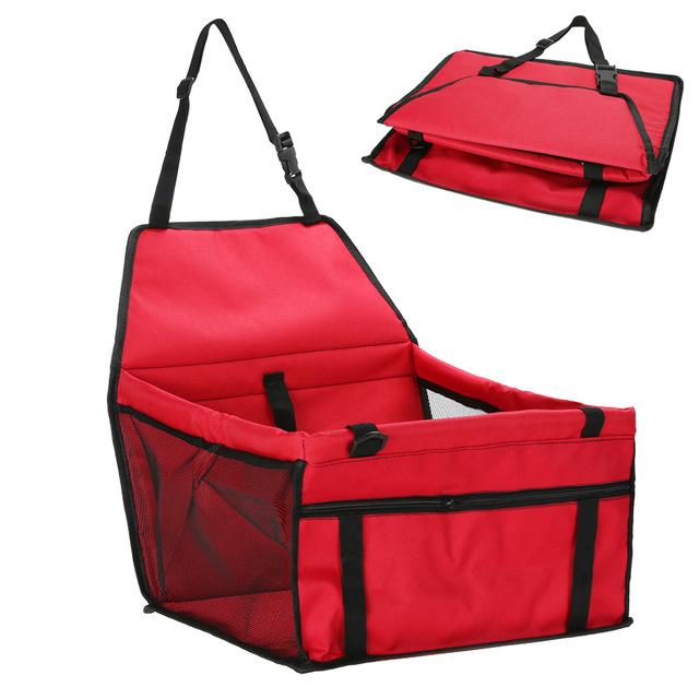 Secure Pet Carrier Car Seat - Dog Cat - (Waterproof) - (7 Color Options) _ (Solid or Prints)