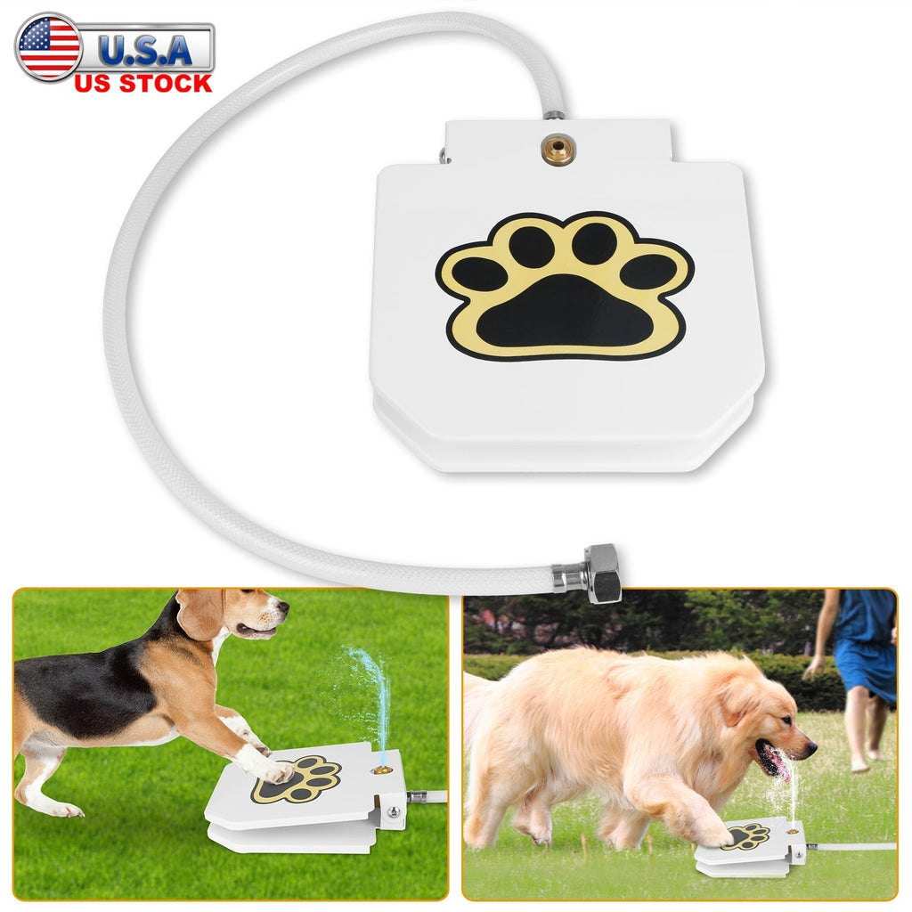 Fresh Water Fountain Sprinkler w/ Interactive Paw Pedal and Valve - Dog - (While Supplies Last)