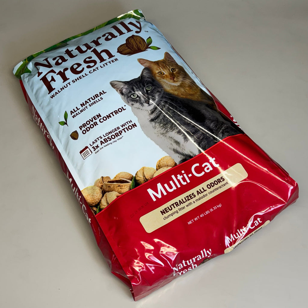 Walnut Shell Litter - Multi- Cat - (Naturally Fresh) - (40 lb Bag) - (Unscented) - (While Supplies Last)