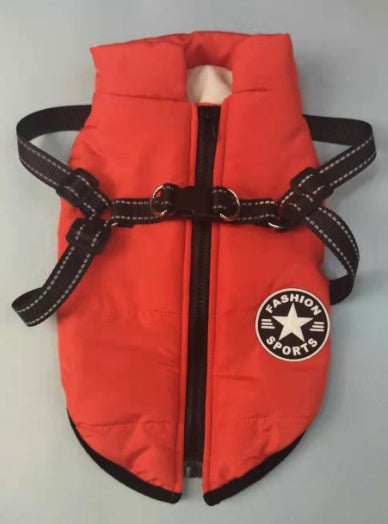 Autumn Solid Colored Winter Jacket - Dog - (S-4XL, incl: 2XL Plus) - (5 Color Options)