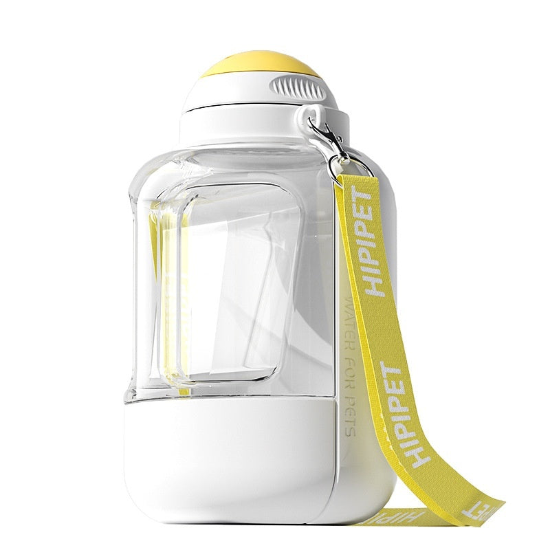 Large Capacity Travel Water Cup and Food Bowl - Dog - (3 Color Options) - (1000-1500 ML Water) (300 g Food)