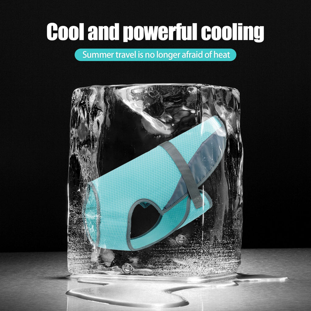 Cooling Summer Vest - Dog - (S-XL) - (Light Grey, Light Blue)