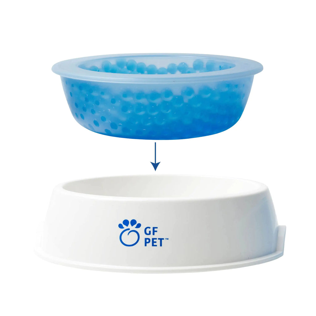 Cooling Water Bowl - Dog Cat - (16oz) - (Freeze Gel Insert) - (While Supplies Last)