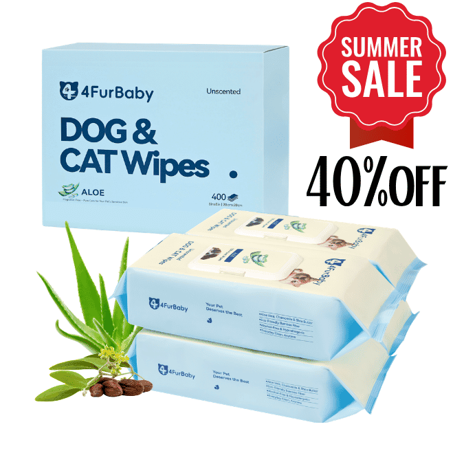 Grooming Wipes - Dog Cat - (Plant-Based) - (Hypoallergenic) - (5 Count Options) - (4FurBaby)