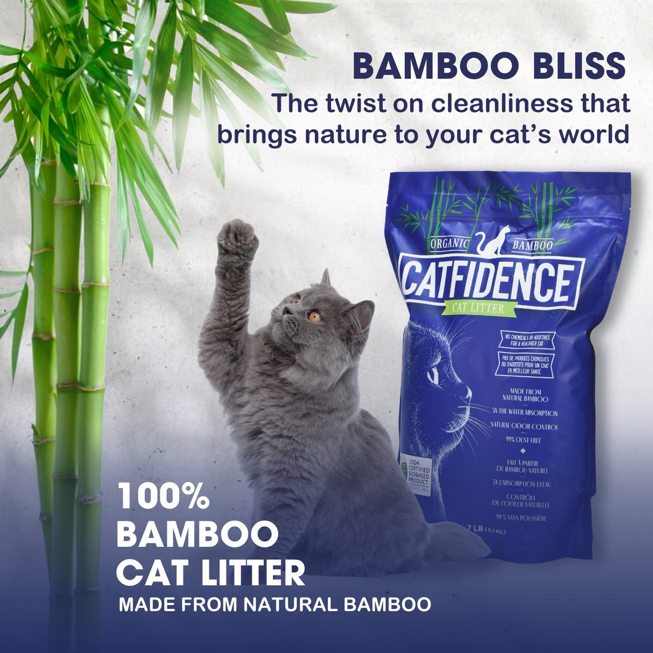 Dust-Free Plant-Based Litter - Cat - (Catfidence®) - (7 lb or 21 lb Bag) - (Traps Odors) - (While Supplies Last)