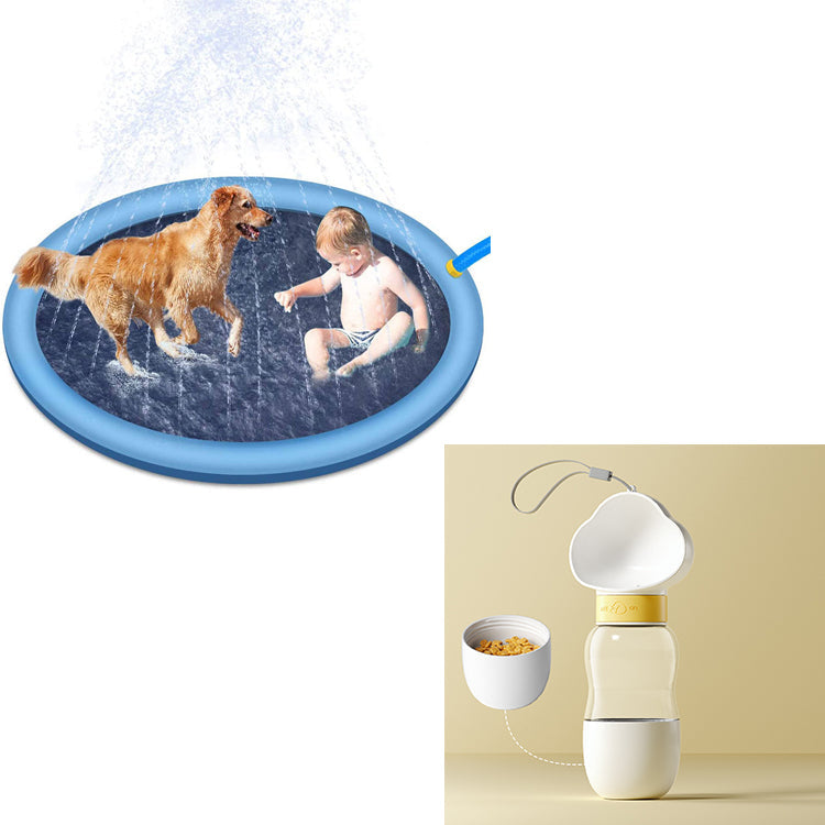 Non-Slip Summer Fun Splash Pad For Kids And Dogs