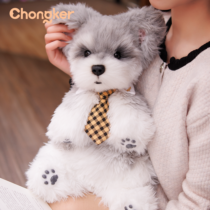 Schnauzer Plush Dog or Use as a Backpack – Fashion Statement Piece