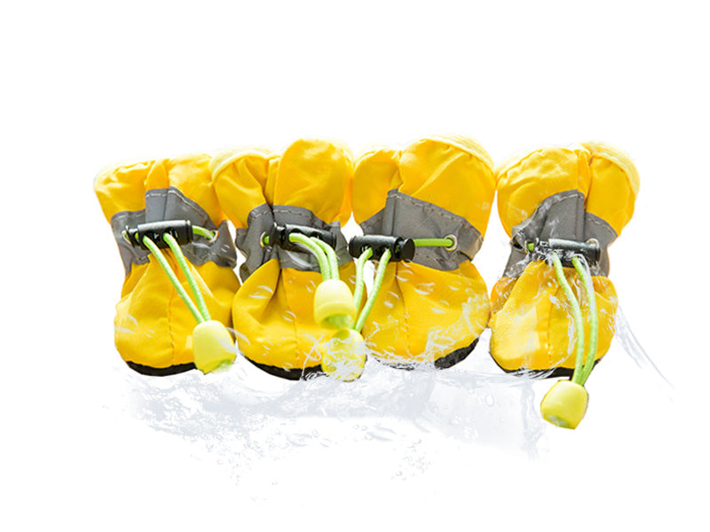 Adjustable Reflective Waterproof Boots - Dog - (Hot Pink, Yellow) (1#-7#) - (While Supplies Last)