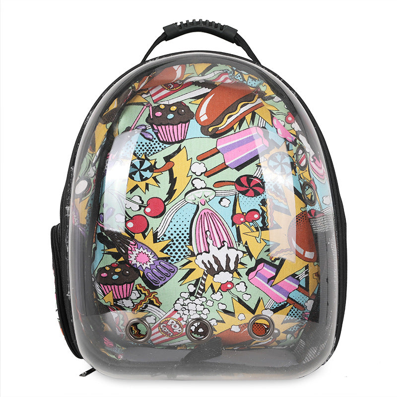 Space Bubble Pet Carrier Backpack - Dog Cat - (8 Color Options) - (3 Styles) - (Breathable) - (Comfortable)