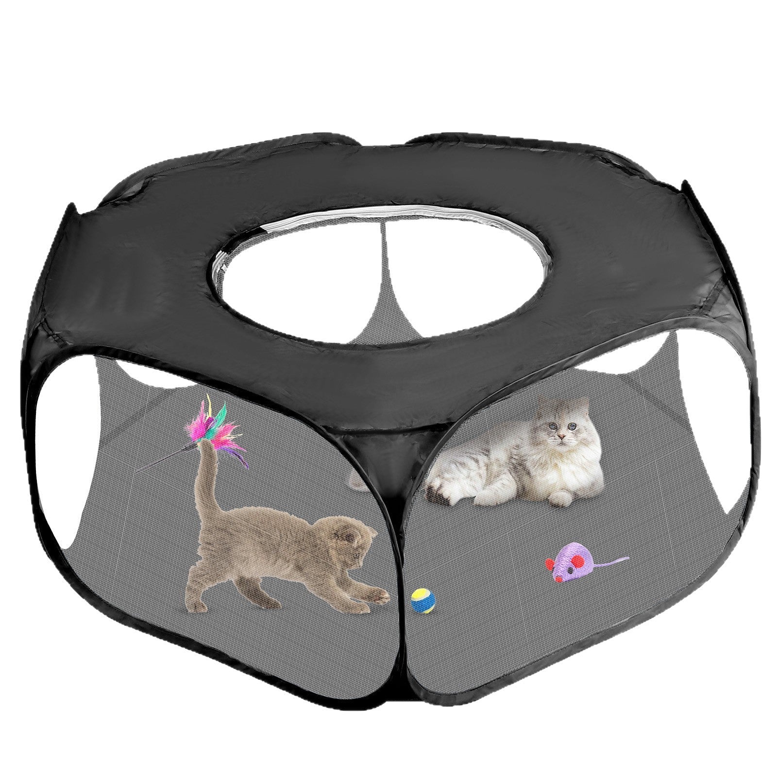 Foldable Minipet Fence Outdoor Indoor Game Exercise