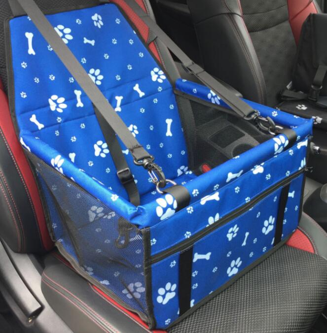Secure Pet Carrier Car Seat - Dog Cat - (Waterproof) - (7 Color Options) _ (Solid or Prints)