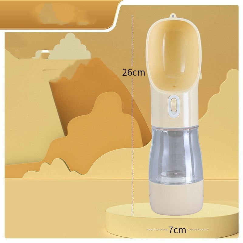 Travel Bottle with Feeder Bowl - Dog - (458 ML) - (4 Color Options)