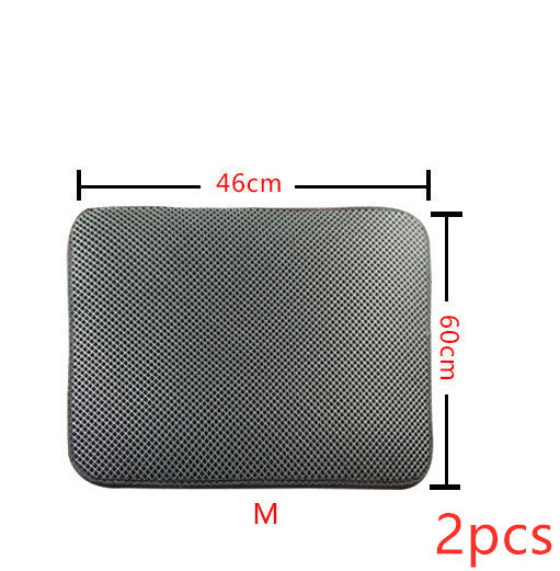 Litter Mat Keeps Paws Clean - Cat - (Black, Grey) - (XS-L) - (While Supplies Last)