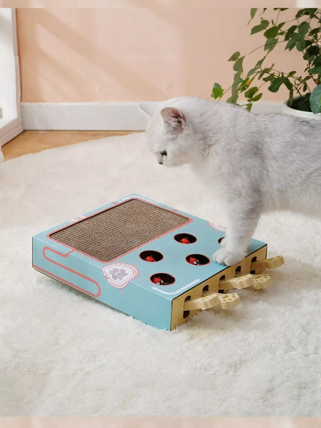 Interactive Whack-A-Mole Toy Box - Cat - (2 Options) - (One Size)
