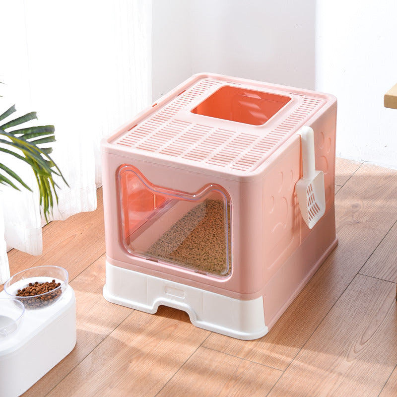 Fully Enclosed Odor-proof Litter Basin - Cat - (3 Color Options)