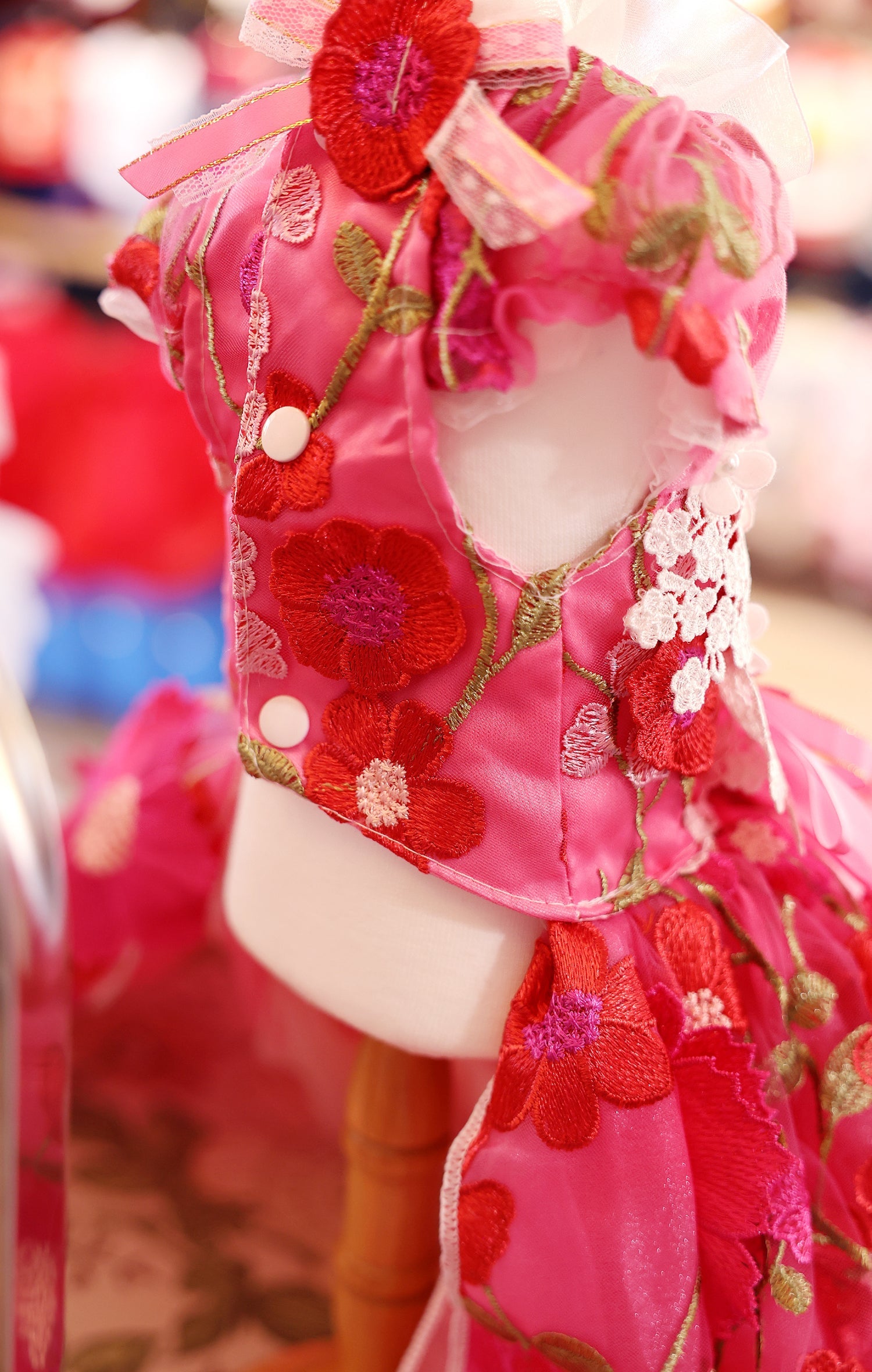 Rosy Bloom Princess Couture Dress - Princess Dog - (XS-XL) and Customizable  - (While Supplies Last)