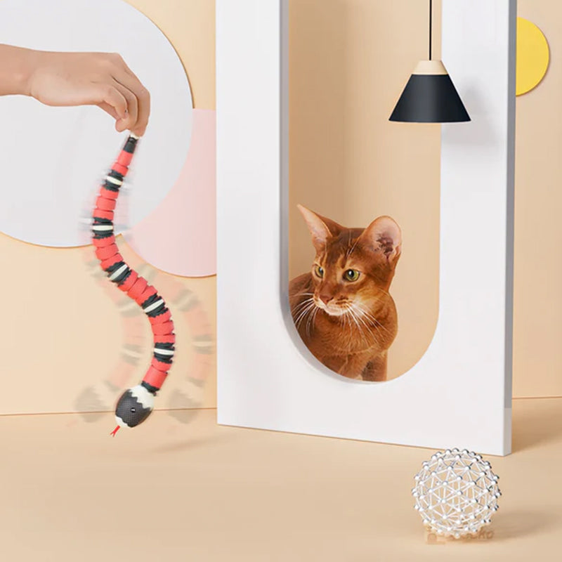 Interactive Smart Sensing Snake Toy - Cat - (USB Charged)