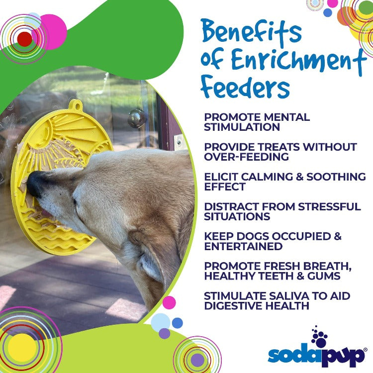 Anxious Dog:  Try this Relief Enrichment Lick Mat (Beach-Themed Design in Blue or Yellow)
